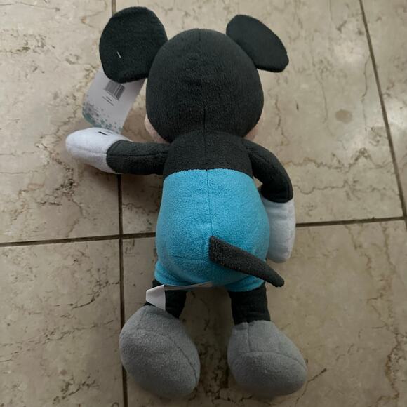 Disney Baby My First Mickey Mouse Blue Gray 14 “ Long Plush Toy Stuffed Animal - Picture 7 of 11